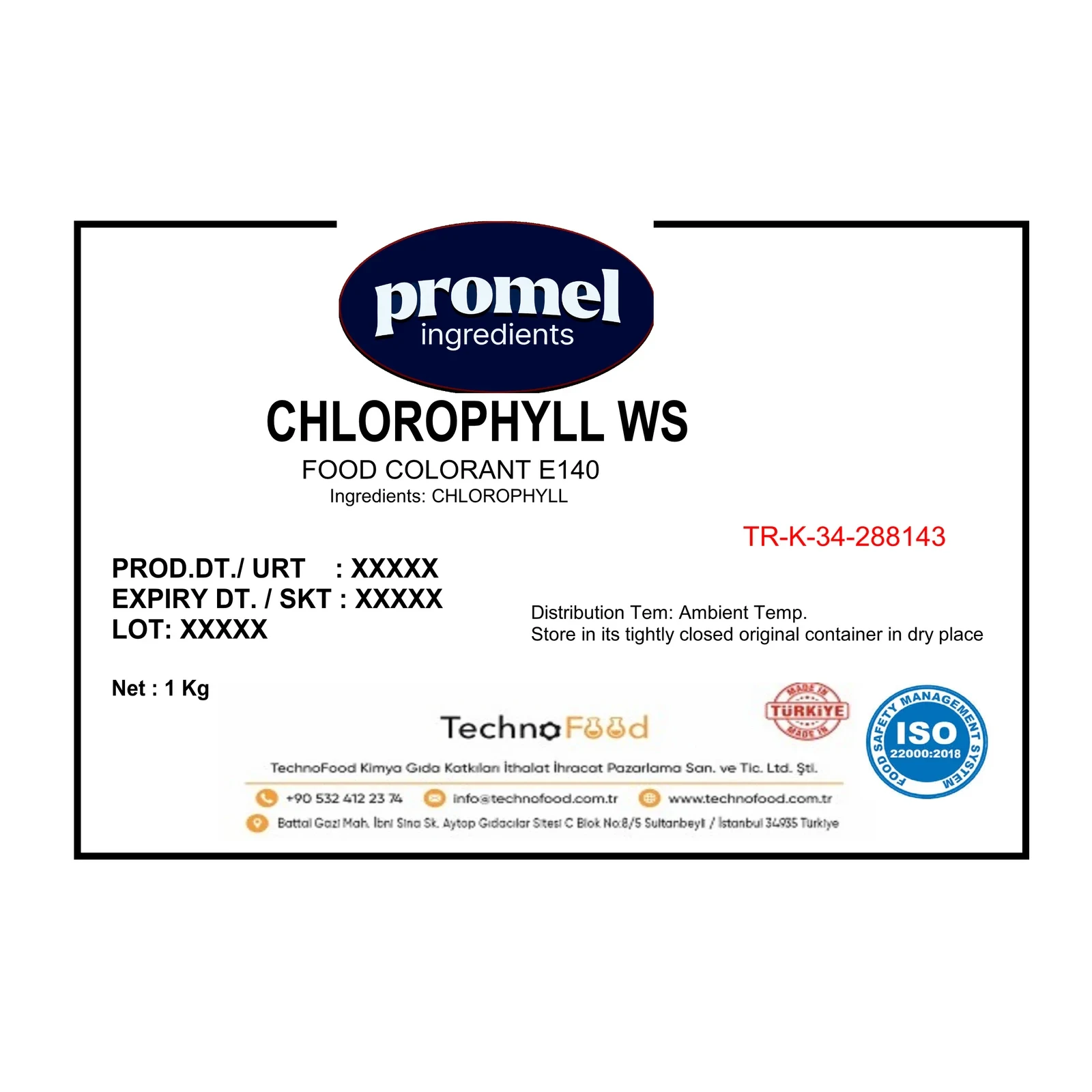 Promel Chlorophyllin – ملون أخضر لمنتجات الألبان